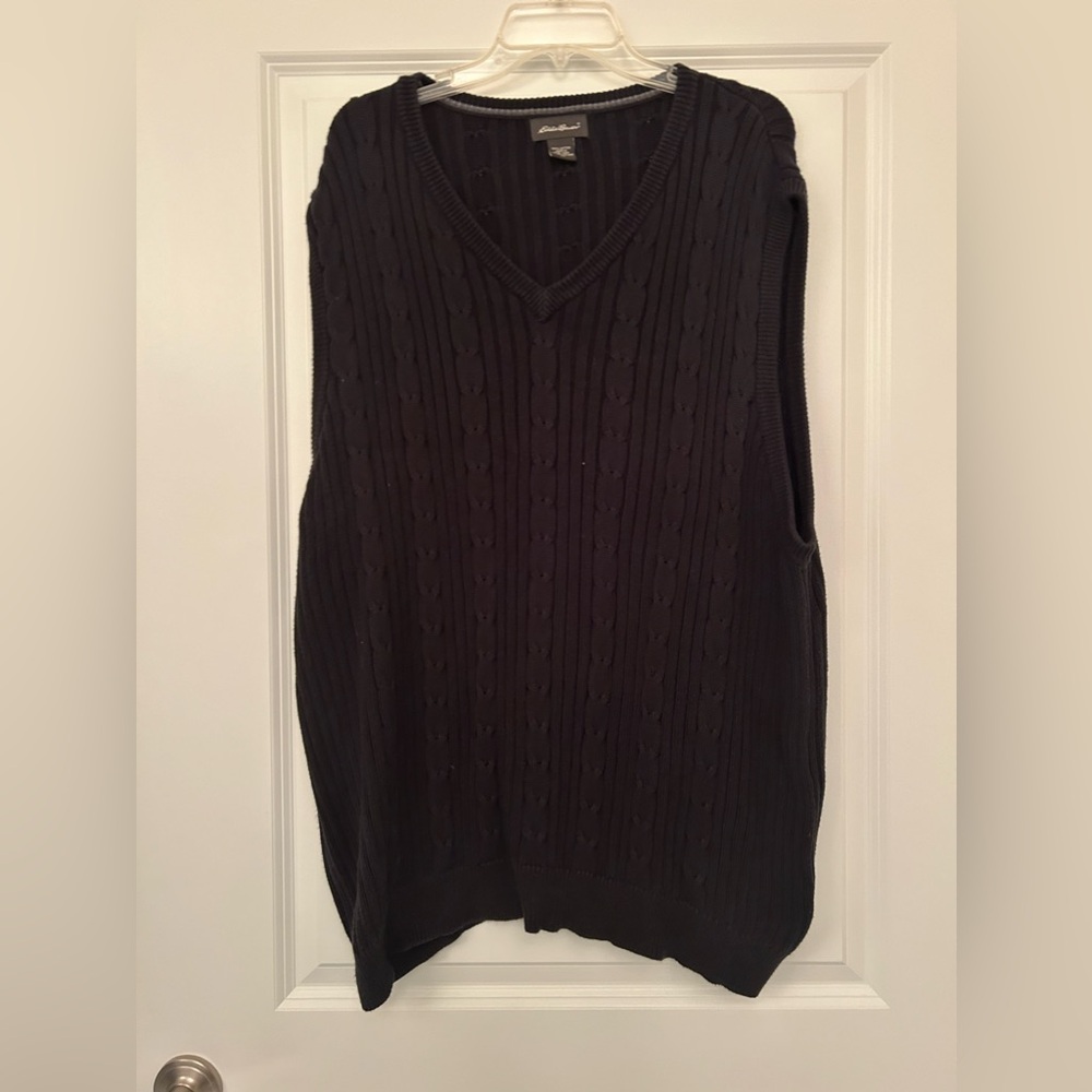 Eddie Bauer Cable Knit Sweater Vest